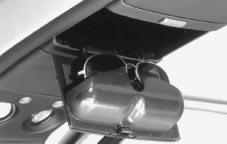 Sunglasses Compartment The center overhead compartment can be used to conveniently store your sunglasses.