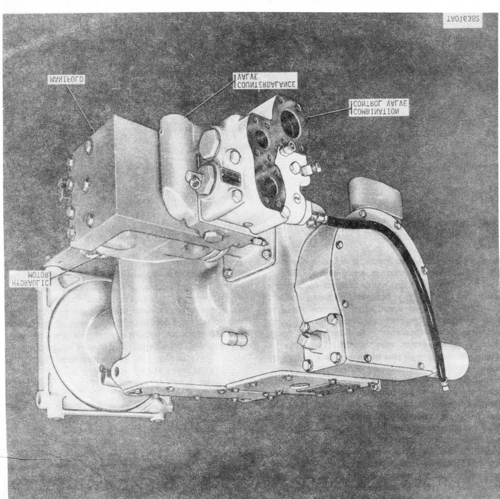 Figure 1-8. Hoist winch assembly--right rear view. (b) Hoist winch combination valve (fig. 1-8).