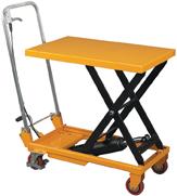 WESCO INDUSTRIAL PRODUCTS, INC Folding Handle Scissors Lift Table : 260201 Note: Operator MUST read and understand these operating instructions before using this Folding Handle Scissors Lift Table.