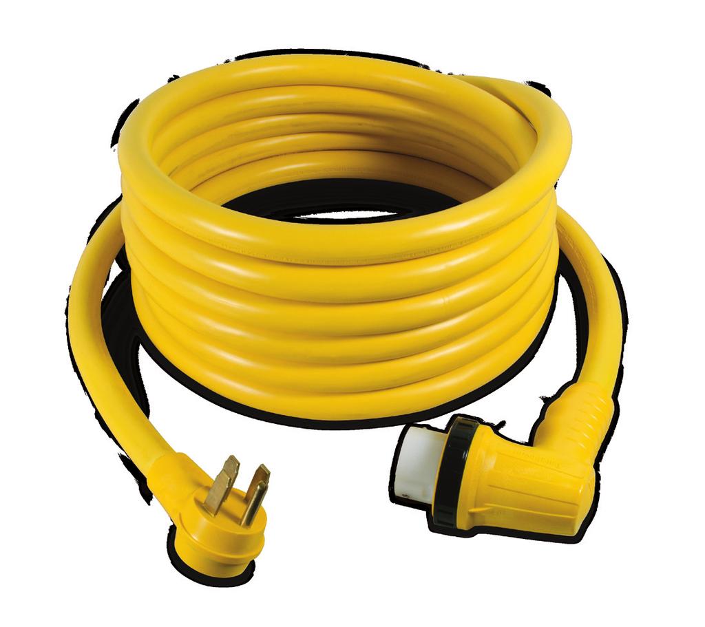 50 Amp Right Angle Cordset & 30 & 50 Amp Replacement Ends 50 Amp 125/250V Right Angle RV Cordset New from ParkPower by Marinco, the Right Angle Cordset is designed specifically for RV