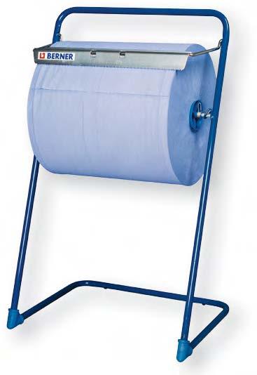 Valeting Floor Stand for Paper Roll Free standing, blue steel, roll dispenser suitable for all types of wiping
