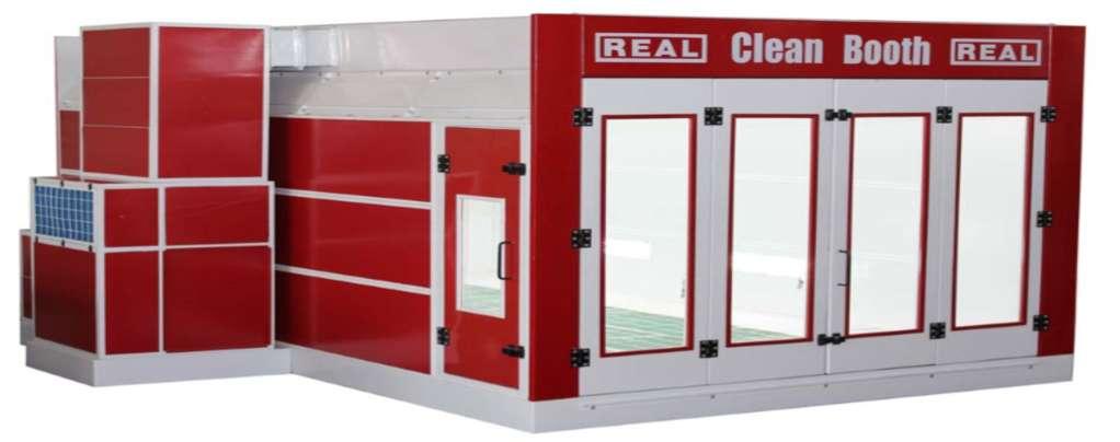 REAL Upmarket Approved Spraybooth-Oven Size 7.2m x 4m X 2.7m high Top & bottom lights Gold Seal Product 7.5 kw inlet motor and fan set 7.