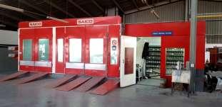 SAICO DOUBLE spray booth-oven Side-slide for car from spray to