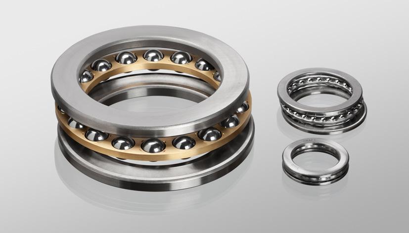 THRUST BALL BEARINGS Series: 511.. 512.. 513.. 514.. Subject Symbol Description Cages Other technical modifications Tolerances M - U P0 P6 Solid brass cage. Steel cage. Is not indicated as a standard.