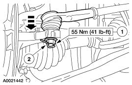 Page 5 of 6 12. Thread the tie-rod end jam nuts onto the front wheel spindle tie rods. 13.