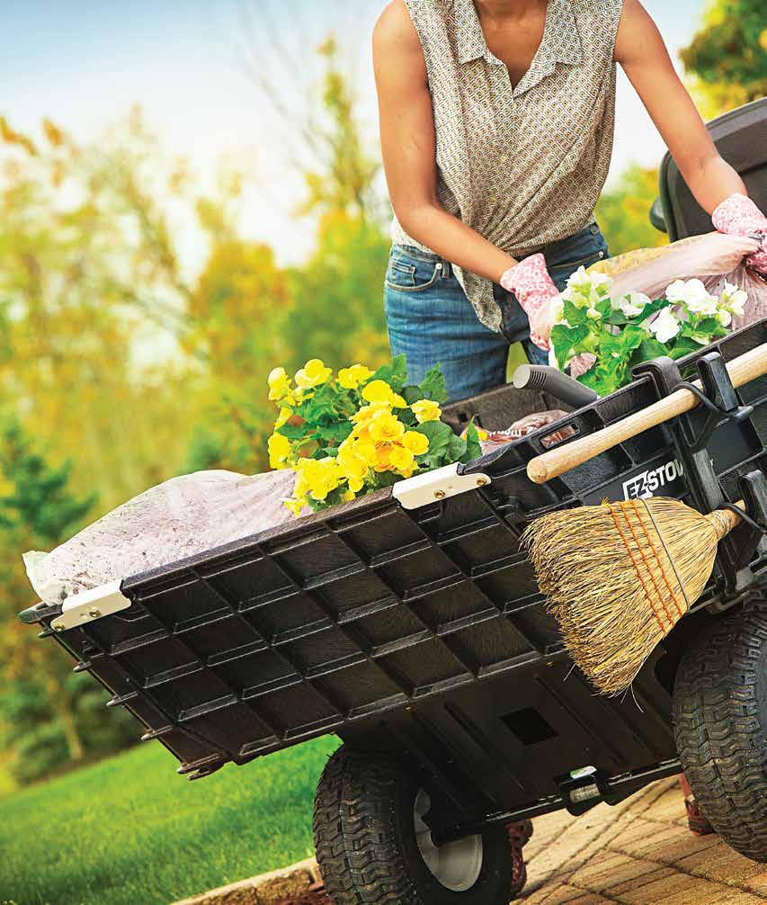 troybilt.com Lawn Tractors EZ-Stow Hauler: The transformer of tow-behinds. Featuring 800 lbs load capacity and tool-less assembly, the EZ-Stow Hauler offers both strength and versatility.