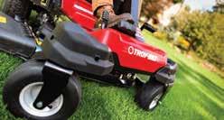 The Troy-Bilt Mustang Pivot TM the riding mower that turns on a dime.