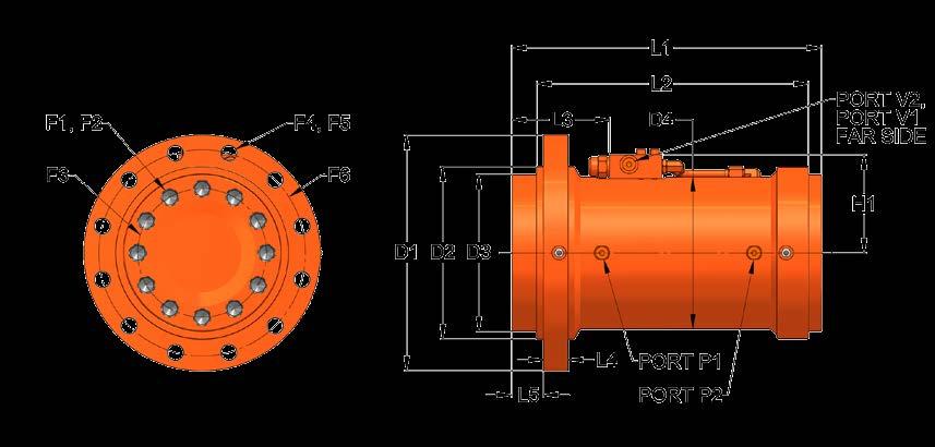 SHAFT AND MOUNTING FLANGE L30 SPECIFICATIONS 17 25 42 65 95 125 165 215 380* TORQUE (A) Drive Torque @ 3,000 psi Nm @ 207 bar 17,000 1 921 25,000 2 825 42,000 4 746 65,000 7 345 95,000 10 735 125,000