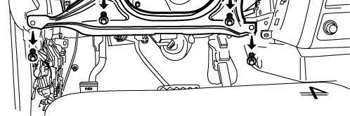 Hood Latch Lever. (Fig. 1-6) (h) Remove the Lower Dash Cover. Fig.