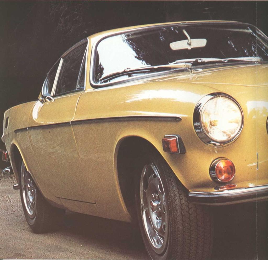 A Volvo 1800 is built as one rigid unit, not pieced together. With coil springs and telescopic shock absorbers all around, even a lousy road won't rattle it.
