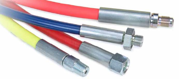 HIGH PRESSURE THERMOPLASTIC HOSES As the specialist in the manufacturing of high pressure hoses, we are poised to achieve exceptional quality in terms of service life and reliability.