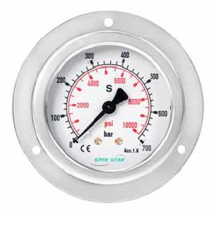 5% of full scale. SPIR STAR Pressure Gauges are available in 2.