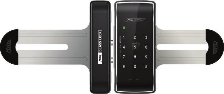 MI-250S MI-250S is a digital door lock specialized for glass door applications based on the refined design and superb function of the MI-450S.