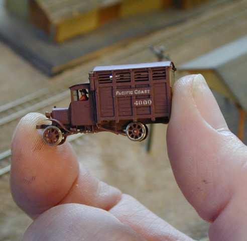 1914 MODEL T FORD RAIL TRUCK SCRATCH-BUILT BY AUTHOR TO RUN ON.256 (6.
