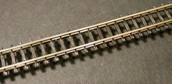 MMR#101 151 PECO Nickel-Silver rail in molded plastic ties strips.