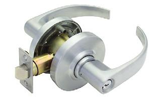 Schlage AL Series Grade 2 lever sets AL Series Grade 2 Lever sets Neptune True thru-bolting of door prevents lock chassis rotation and disengagement from latch Stainless steel interlocking spindle