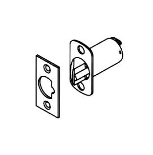 Options and Accessories Latches Deadlocking feature standard, preventing manipulation when door is closed. To order optional latchbolt with lockset, see How to Order, page 9.