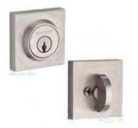 RESIDENTIAL LOCKS BALDWIN RESERVE DEADBOLT WITH CONTEMPORARY SQUARE ROSE BALDWIN RESERVE PN Mfg # Finish Function Price 242627 SC.CSD.112.6L.