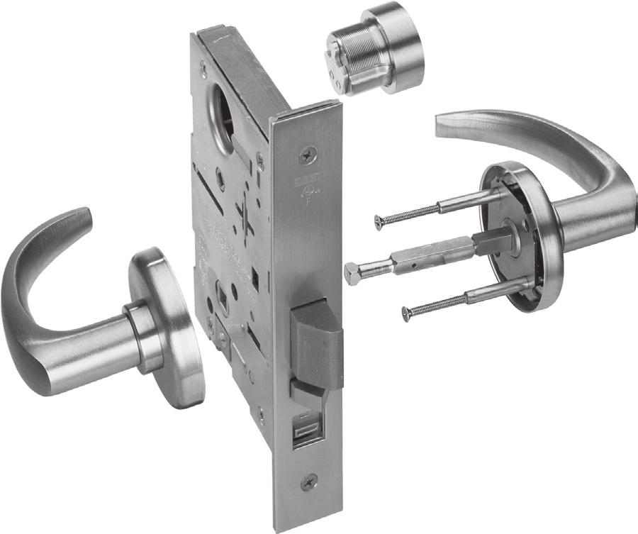 40H Series Locks ADA-Americans With Disabilities Act: 45H Series - The design and operation of the BEST mortise lock meets the intent of the standard for ANSI A117.1 section 404.2.6.