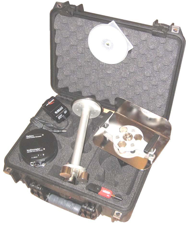 Page 7 August 18, 2010 Tool Kit includes: The Rotary Inclinometer is coming as a tool kit in a strong and tight transport case, which includes the following items: 1.