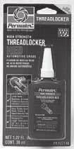 O Anaerobic Threadlockers PERMATEX THREADLOCKER Entire threaded area filled with Threadlocker ONE DROP FITS ALL!