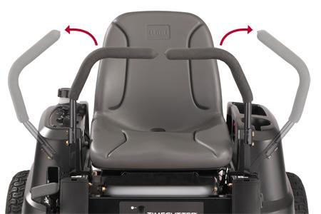 Features & Benefits 4 Comfort & Ease of Use High-back seats 15 high-back seat on 3200 & 4200 18 extra-tall seat on all other models provides additional back support for greater comfort Armrests