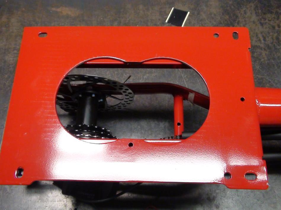 Attach Seat Frame to Main Frame 1) Place the bottom seat frame on top of seat mounting plate.