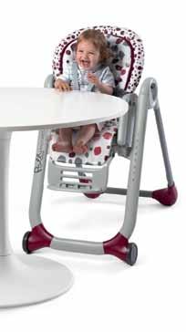 Polly Progres5 võib olla nii beebi lamamistool kui ka turvaiste, nii kõrge söögitool kui ka lihtsalt tool.