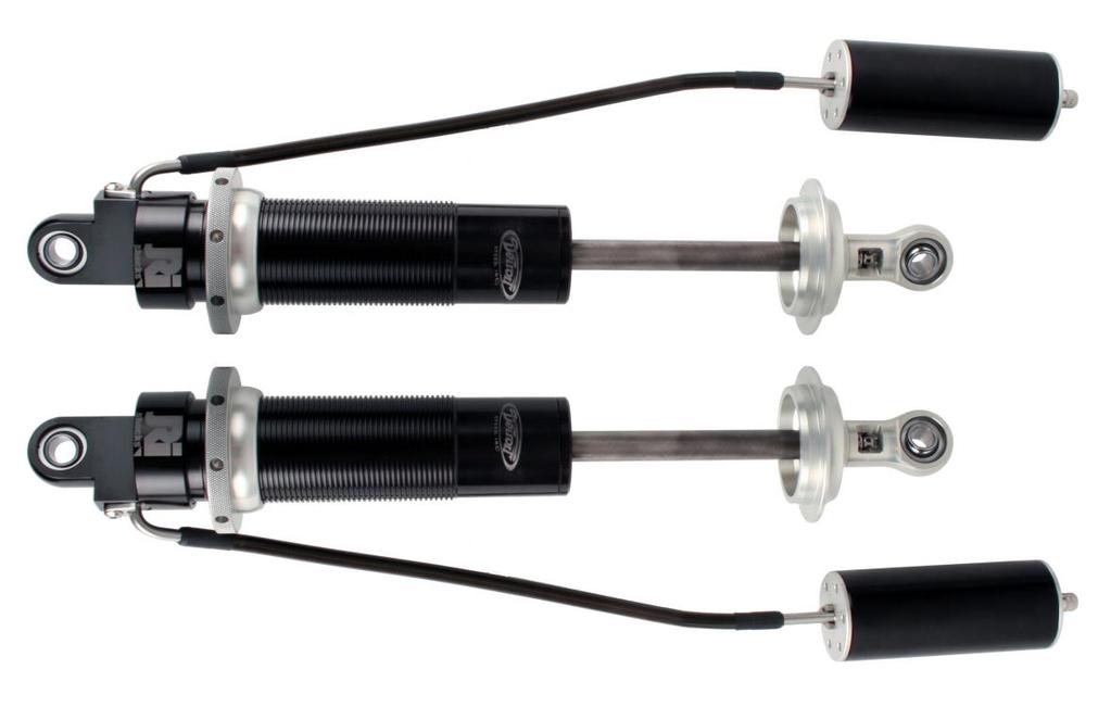 DSE Double Adjustable Shocks w/remote Canisters To change from the recommended Detroit Tuned valving, adjustments can be made independently to both the high and low speed settings.