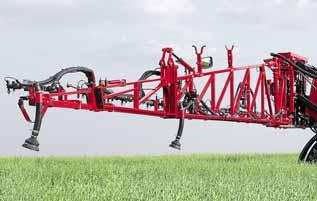 speed turns. Flow rates from 5 to 60 gallons per acre at 15 mph give you the ability to precisely apply crop protection and liquid fertilizer in record time.