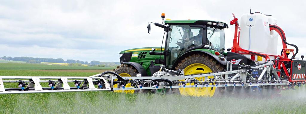 EQUIPMENT ON ALTIS 2 KUHN + POINTS FOR QUALITY SPRAYING BOOM ASSIST: HAVING THE BOOM AT THE CORRECT HEIGHT MEANS LIMITED DRIFT AND COST-SAVINGS BOOM ASSIST keeps the boom at the correct height,