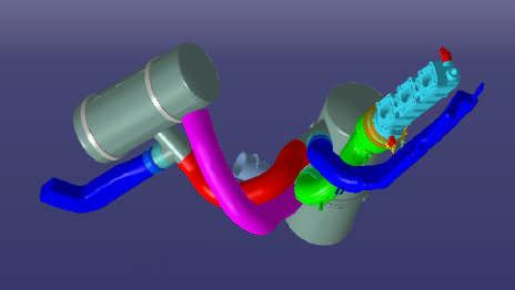 Helmholtz resonators are strategically placed in the exhaust system,