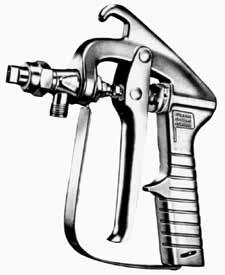 HIGH PRESSURE SPRAY GUNS & WANDS AA23H GUNJET SERIES SPRAY GUN PRO SERIES 3PT SKID Instant shut-off with valve seat directly behind orifice tip. Use with any TeeJet Tip and with low and high pressure.