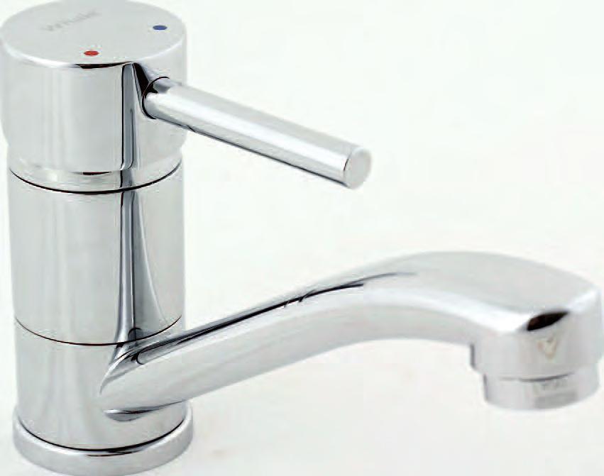 Metal Faucet Range High quality polished chromed brass faucet range - 3 ranges Modern Scandinavian style faucets High quality chrome finish and modern styling - see page 65 Compact Range Make the