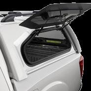 aximum Privacy Frameless curved tinted glass on the rear door ensures others cannot clearly view your belongings.