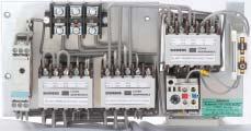 DOL (3TW04): Construction: It consists of three contactors (3TW03), bimetal overload relay (3UW50), electronic timer (3RP) for automatic changeover from