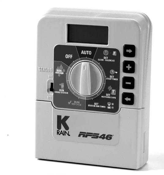 Glossary Indoor Controller Model Selection Dial Used for operations & programming LCD Display Easy to read display Programming Buttons Used for adjusting the programmed information Rain Sensor Switch