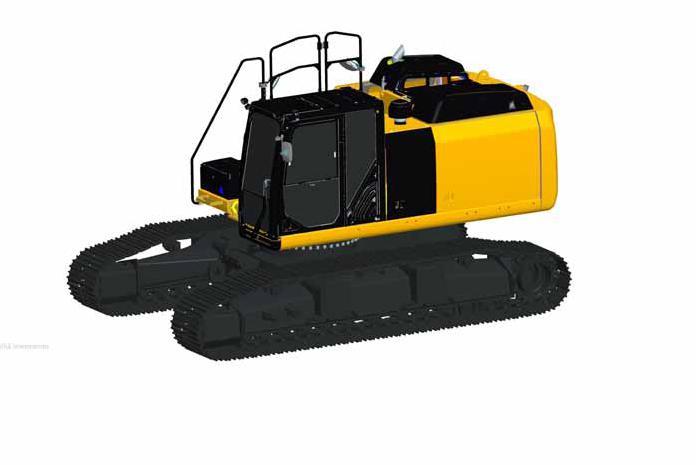 BASE HPM 250 uses a Caterpillar Cat 336E base, the same used in standard excavators. ble for European and the U.S. countries.