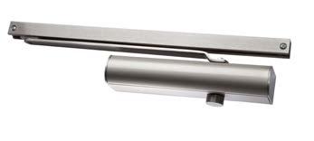 4000 Series Slide Arm Door Closer STANDARD XX OVERHEAD DOOR CLOSERS WITH MATCHING SLIDE ARM & CHANNEL, AVAILABLE WITH A CHOICE OF 3 DIFFERENT SLIDE COVERS The Exidor 4000 series slide arm door closer