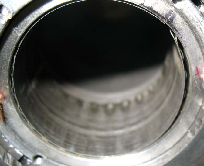 Drive end foil bearing after incident