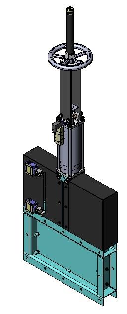 fig. 7 Wide Range of Accessories Available: Mechanical stops Locking devices Emergency manual actuators Solenoid valves Positioners Limit switches Proximity switches Straight floor stands (Fig.