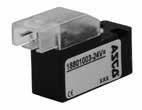 MICRO SOLENOID VALVES direct operated, with latching coil pad-mounting body for subbase M/M5 NC / NO / Series 88 Type Micro 0 GENERAL Fluid Air or inert gas, non-lubricated, filtered at 5 µm