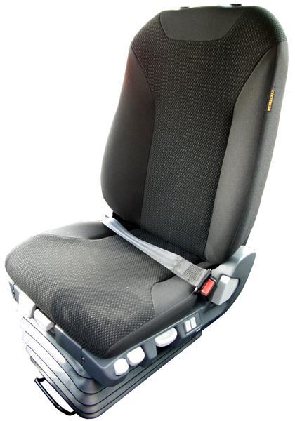 OPTIONS > AIRSUSPENDED ISRI 6860 / 880 DRIVER SEAT > Automatic weight adjustment > Pneumatic height adjustment with memory function > Backrest adjustment > Horizontal adjustment ( 230mm ) > Tilt