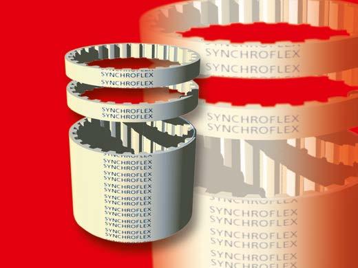 Polyurethane Timing Belts Manufacturing process CONTI SYNCHROFLEX polyurethane timing belts consist of two components a cast polyurethane shell and a high grade steel cord tension member.