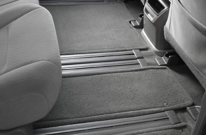Durable, fade-resistant carpet features a Sienna logo
