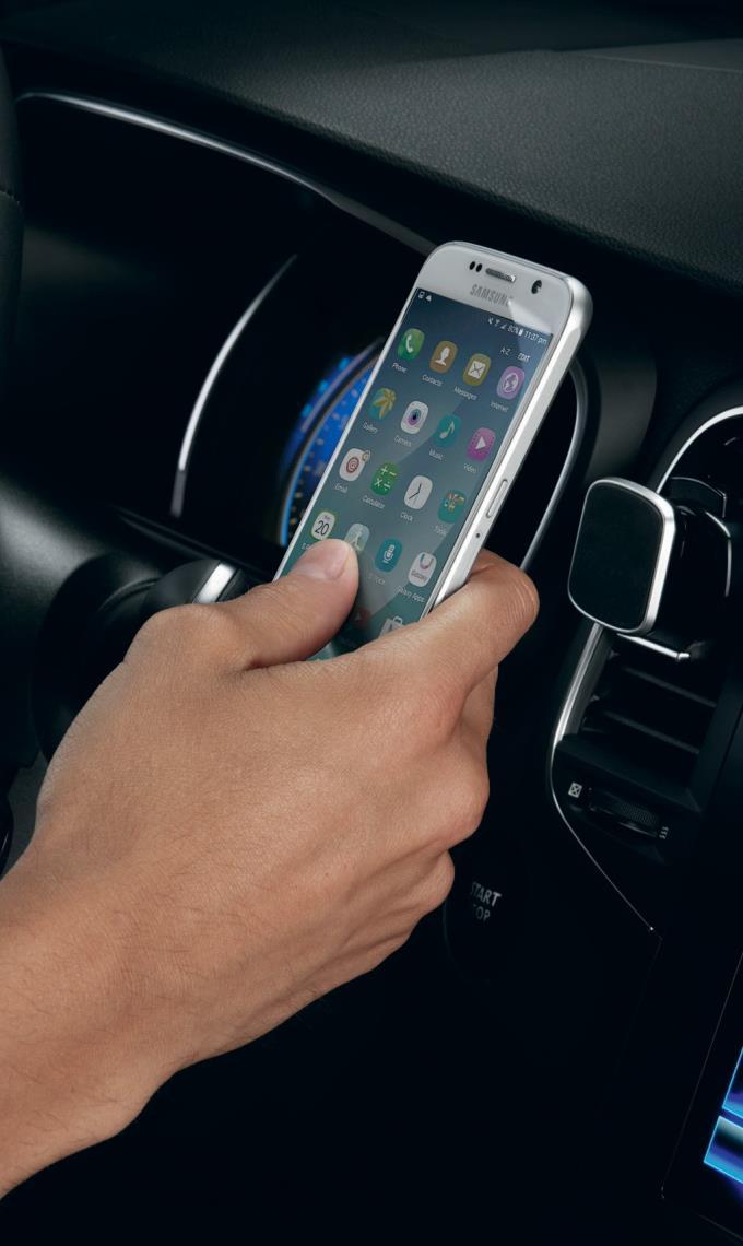 Telephony 01Removable smartphone holder - Vent-mounted - Magnetic Essential for getting the most out of your smartphone in complete safety while you drive.