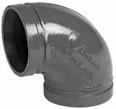 FireLock and Grooved IPS Pipe Fittings No. 001 90 FireLock Elbow, No. 003 45 FireLock Elbow No. 10-90 IPS Elbow, No.