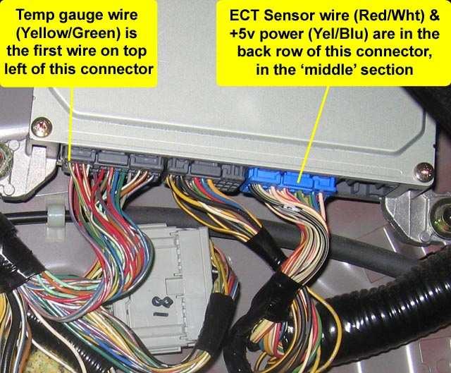 Photo 2 Close-up view of ECM connectors A and C Photo 3