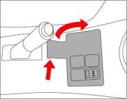 (b) Remove bolt in cup holder with 10mm socket. (Fig. 3-1) Fig. 3-2 (c) Remove switch console by lifting from rear. (Fig. 3-2) 1.