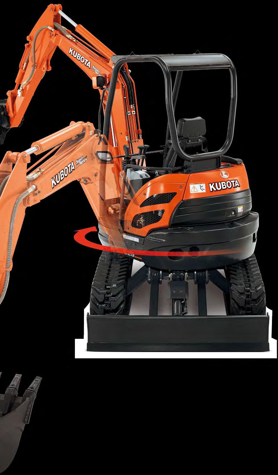 igital panel Kubota s Intelligent ontrol System can help reduce downtime and repair fees by providing timely